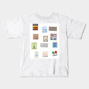 Retro Stamp Design Kids T-Shirt